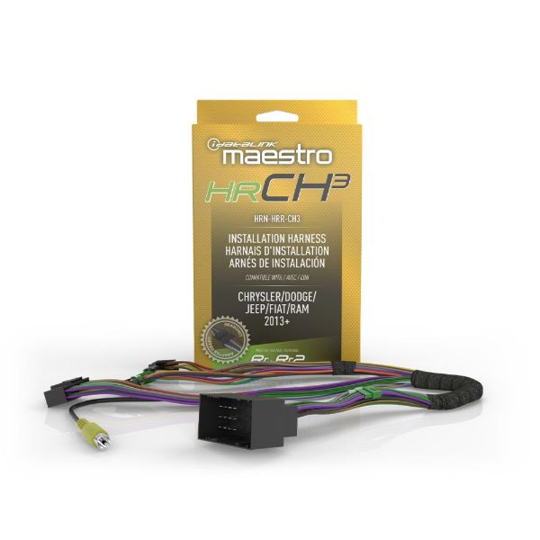 CH3 T-Harness for 2013+ Chrysler, Dodge, Jeep Vehicles with HU connectors