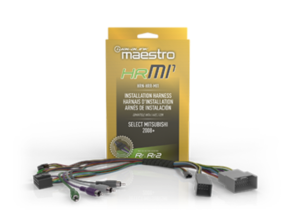 Radio replacement T-harness for select Mitsubishi Vehicles