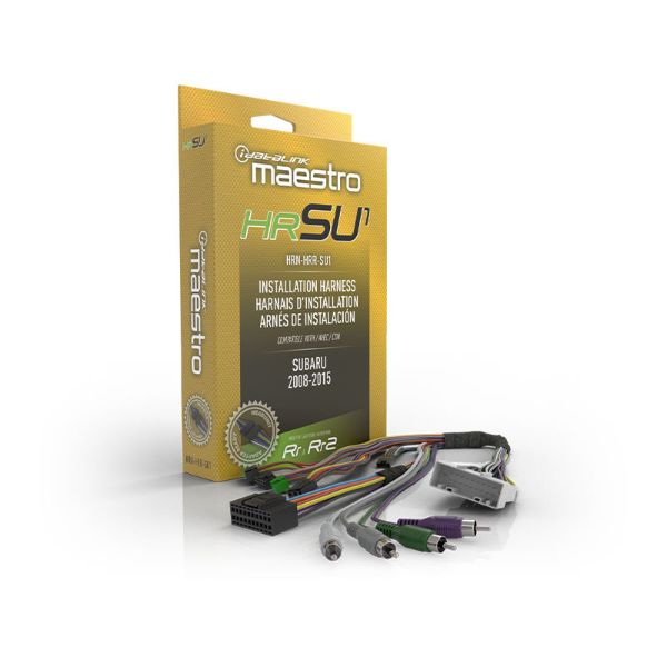 Radio replacement T-harness for for select Subaru vehicles 2008-2015