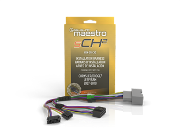 MSR compatible radio replacement harness for select Chrysler, Dodge, and Jeep vehicles 2005 and up