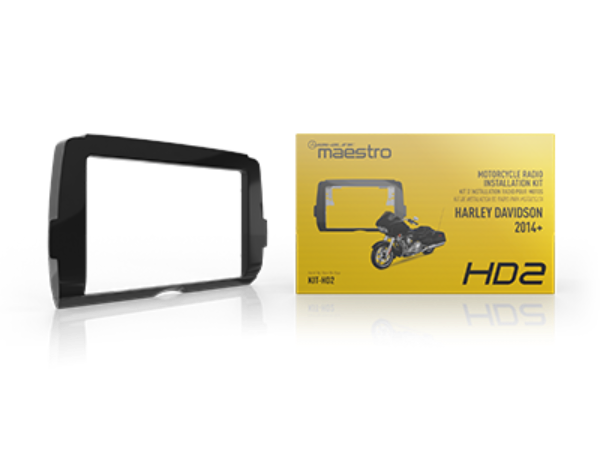 Radio replacement dash kit for 2014+ Harley Davidson Motorcycles