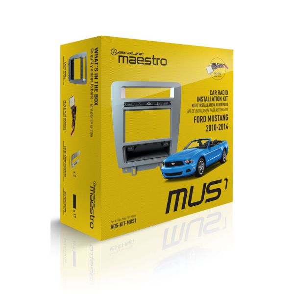 Maestro MUS1 Dash Kit for Ford Mustang Models 2010 to 2014 (No Navigation)