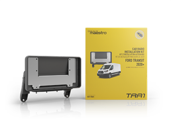 Dash kit and T-harness solution for 2020 and up Ford Transit. Includes T-harness, radio panel, steel