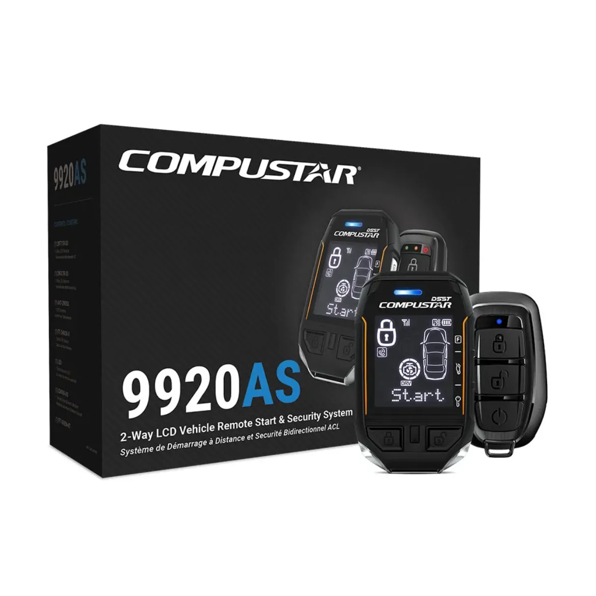 Compustar All in One 9920AS 2-Way LCD SS Alarm Start Kit