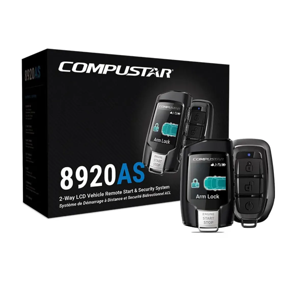 Compustar 2-Way Q9 FM Alarm and Start Kit w/CM-900AS